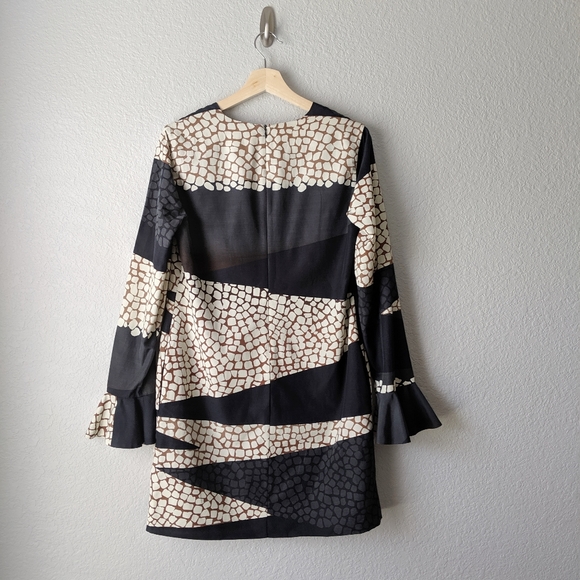 Diane von Furstenberg Giraffe Triangle Print Dress - Picture 2 of 6